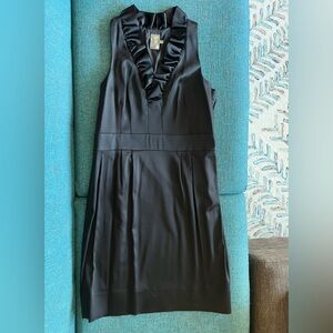 Taylor Solid Black Sleeveless Cocktail Dress